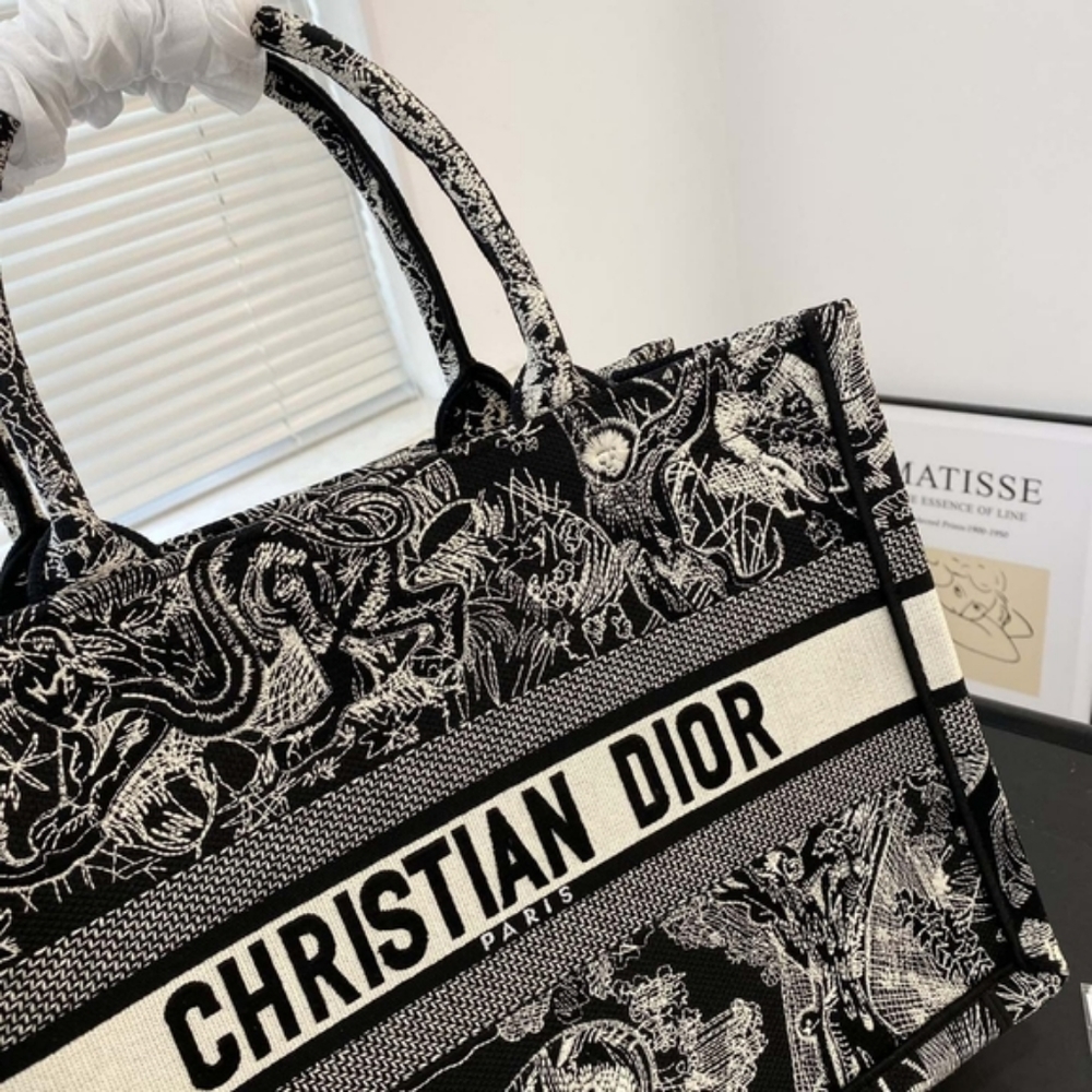 DIOR BookTote Reverse Joyie print embroidery - Picture 2 of 8
